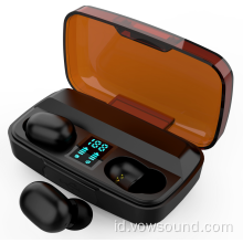 TWS Stereo in-Ear Earpiece dengan Charging Case